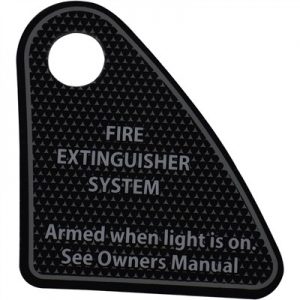 Fire Extinguisher System Nautique Boat Decal 2.27" x 2.42" - 100119