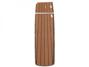 Faux Teak 2-Pc. Non-Skid Pads for Closed Bow Ski Nautique 200