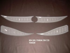 Titanium Non Skid Pads For Nautique 216V/226 Transom - 110063