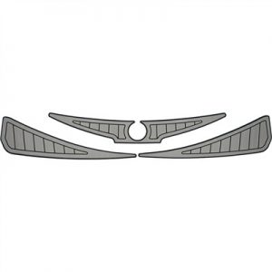 Titanium Non-Skid Pads for Super Air Nautique 210 Transom Platform with Round Opening - 110069