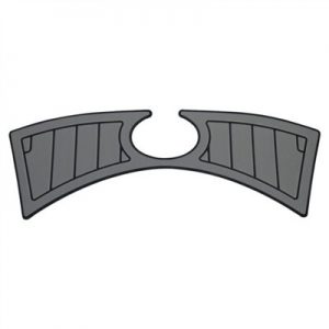 Titanium Non-Skid Pad for Super Air Nautique 230 Transom Platform with Oval Opening - 110075