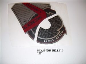 Nautique Starboard FCT-5 Tower Decal 6.31" x 7.35" - 110160