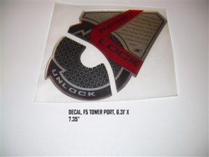 Nautique Port FCT-5 Tower Decal 6.31" x 7.35" - 110161