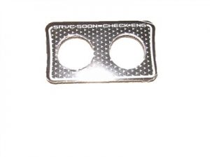 Nautique SE 210, 216, 226 "Service Soon/Check Engine" Light Decal (2 Hole) - .96" x 1.69" - 110168