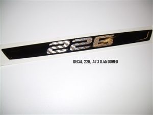 "226" Domed Nautique Boat Decal .47" x 8.45" - 110189