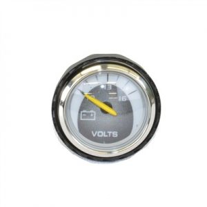 Faria 2" Voltmeter Gauge with Silver Bezel for 2003-2006 Nautiques - 1242