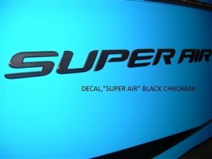 Black Chromax "Super Air" Nautique Boat Decal - 140057