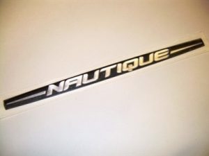 "Nautique" Domed Decal for Large Vent/Interior Badge - 80021
